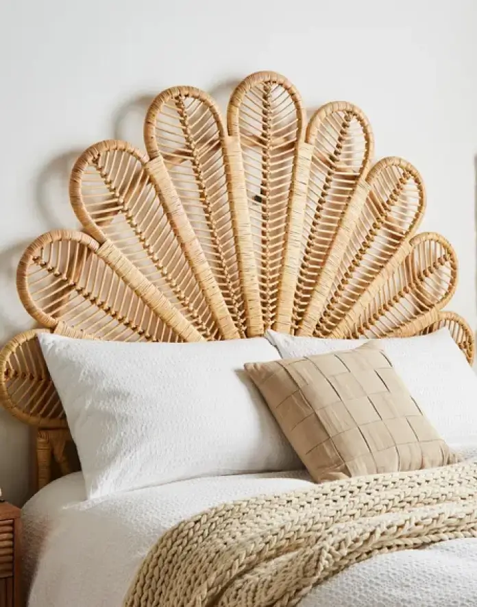 Petal cane headboard